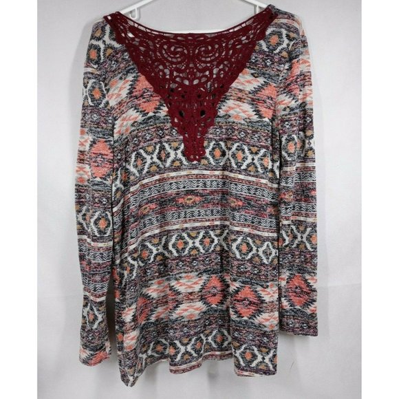 Angels Women's Long Sleeve Shirt With Western Design Size Medium - Picture 2 of 5